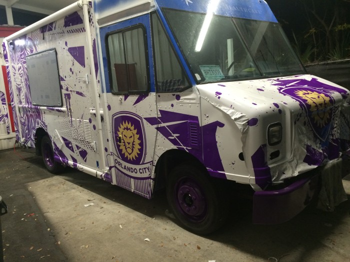 Custom Truck Wrap--Orlando City Soccer